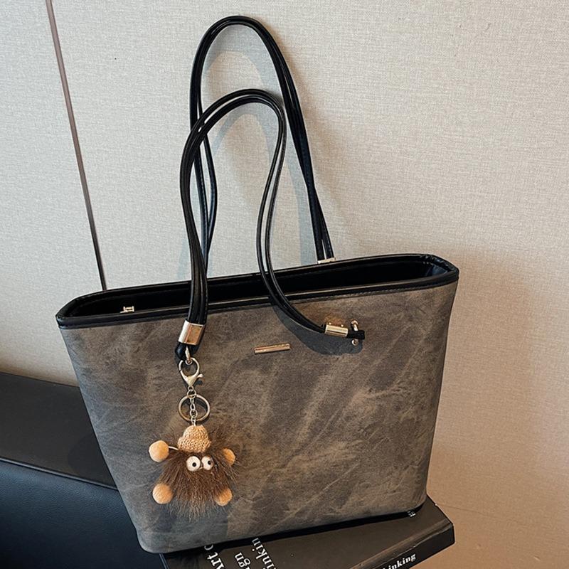 Autumn New College Students Class Commute Tote Bag Fashion Casual Shoulder Bag Large Capacity Portable Underarm Bag Women