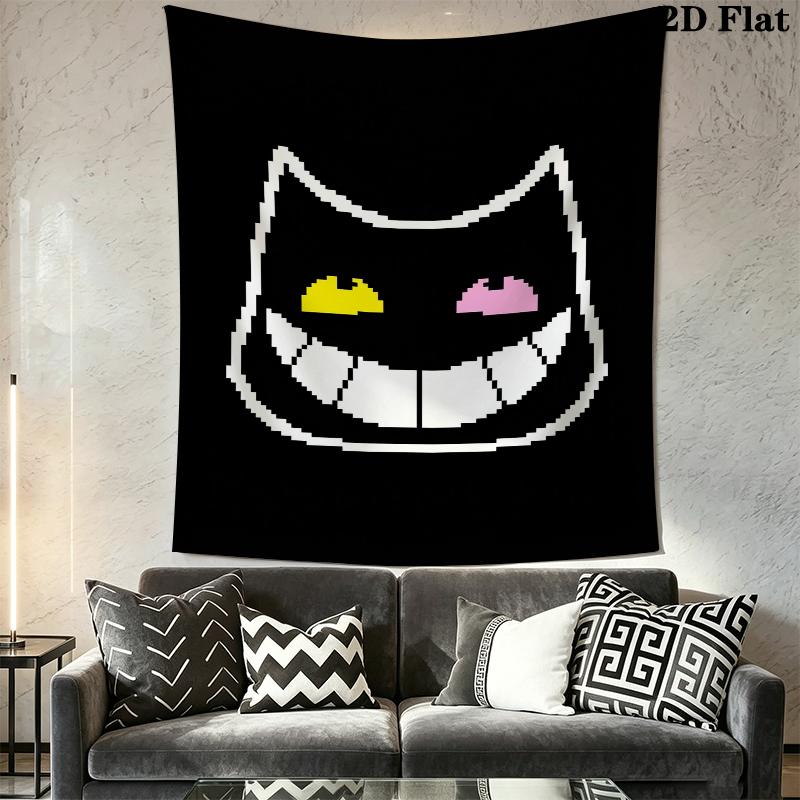 Deltarune Wall Tapestry Aesthetic Wall Hanging Printed Fabric Blanket Decorative Tapestries for Bedroom Living Room Home Decor