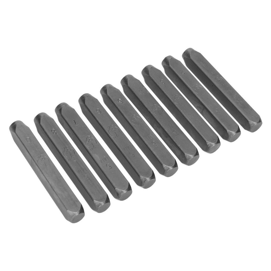 9-teiliges Zahlenstempel-Set, professionelles 5-mm-Zahlenstanzer-Set mit Aufbewahrungsbox für die Schmuckherstellung