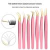 High Precision Eyelash Grafting Tweezers with Pink Goldfish Design