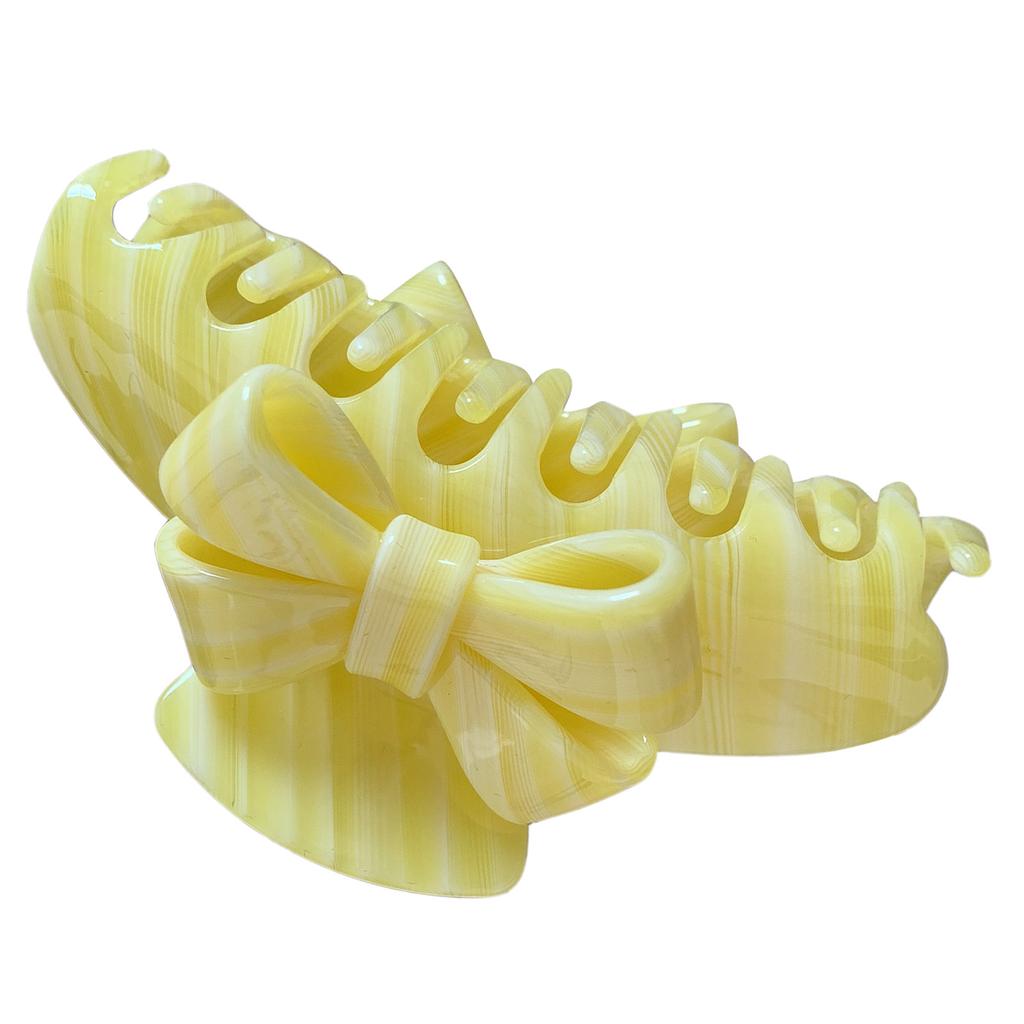 Sweet Bowknot Hair Claw Clips Large Hair Gripper Nonslip Elegant Hair Accessory for Women Lady Girls Thin Thick Hair