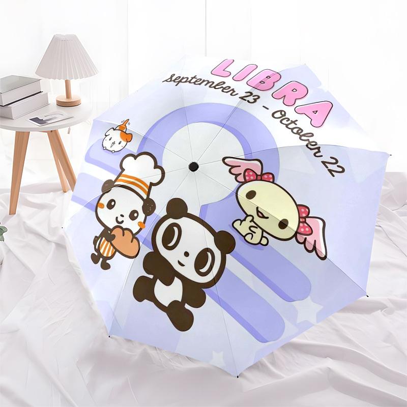 1pc Zodiac Signs: Libra Suitable for All Seasons Umbrella 669