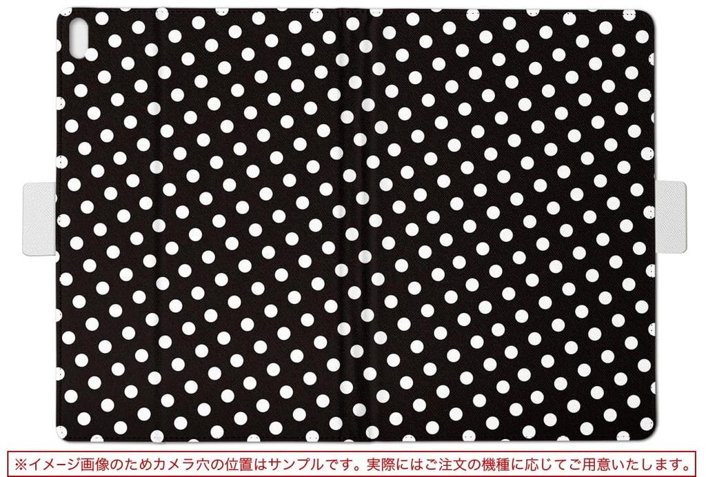 Igcase Fire HD 8 Released In Exclusive Notebook Direct Pasting Polka Pattern 008248 (8th Generation, 2018) Case, Type, Cover, Type, Dots, Black,