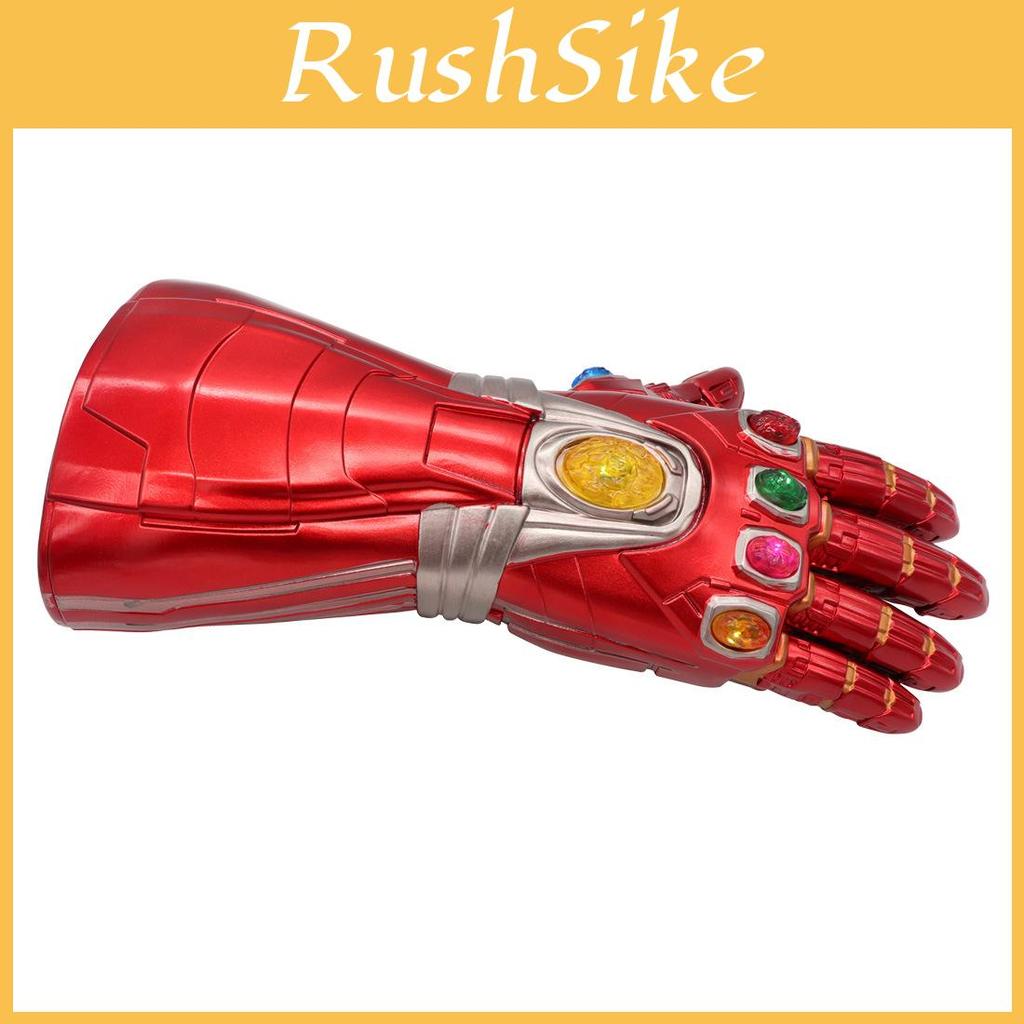 Realistic Iron Man Led Gloves With Bright Light Up Stones And Included Batteries