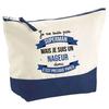Makeup Bag - PLANETEE - Superman Swimmer - Large Size - Cotton - HD Printing, Made In France