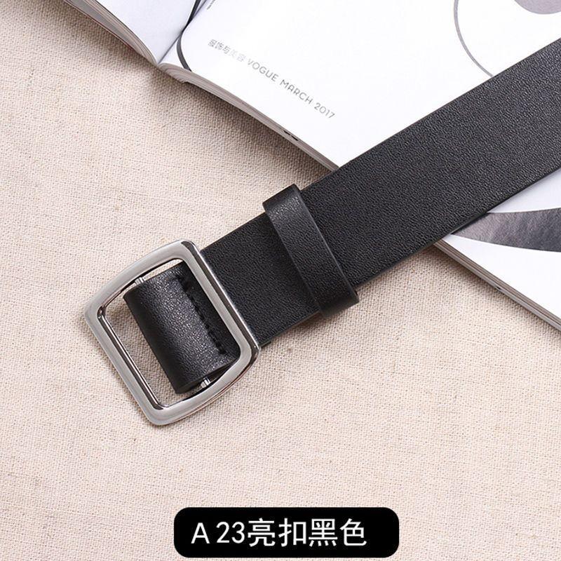 Stylish Pu Leather Waist Belt For Women Featuring Elegant Chic Buckle Design Perfect For Jeans