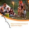 Outdoor Lamp Hook Hanger Pole Mount Hooks Black Pole Attachment Hanger Multi Camping Lights Hook/ Cup Holder/ Bowl Holder