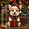 Decorative Holiday Cash Gift Holder Christmas Money Ornament, Tree Hanging Decoration, Storage Merry Pendant for Party Decor Wooden Clip Ornament