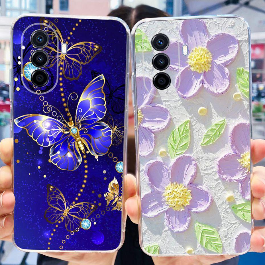 Schöne gemalte Hülle für Huawei Nova Y70 Plus Nova70 Weiche Silikon TPU Rückseite für Huawei Nova Y70 Y 70Plus MGA-LX9 Handyhülle