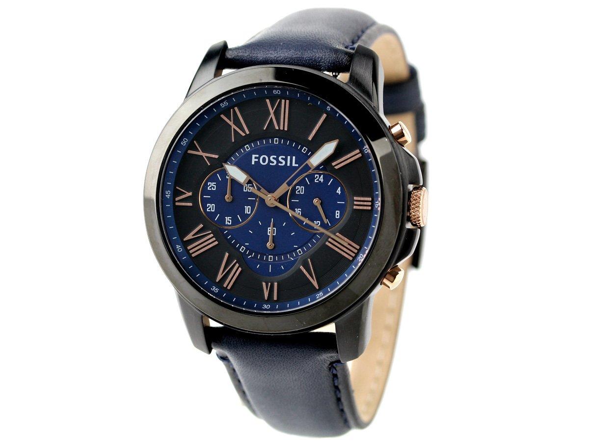 Fossil Grant Chronograph Quartz Watch FS5061 Men s Black Navy
