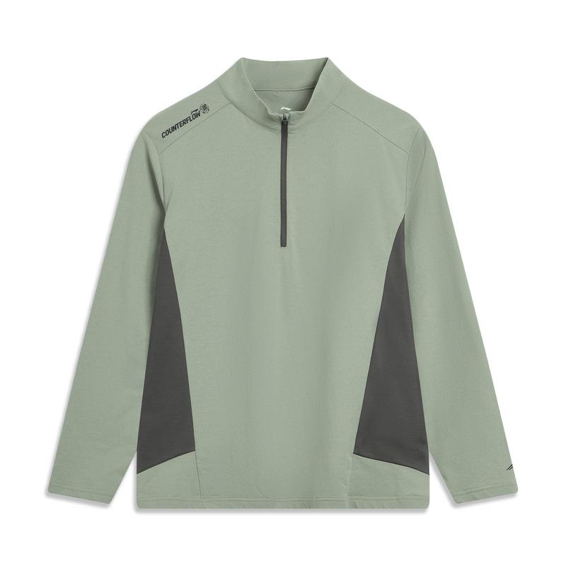 

Li Ning CF Мягкая Удобная Футболка с Длинным Рукавом Мужские Топы ATLV211-2 XXL