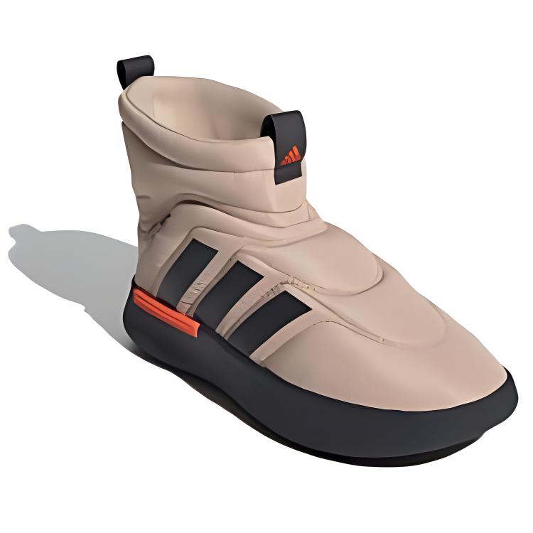 Adidas Adipuff Protiskluzové Odolné proti opotřebení Vysoké kecky Unisex Hnědé tenisky JR0070