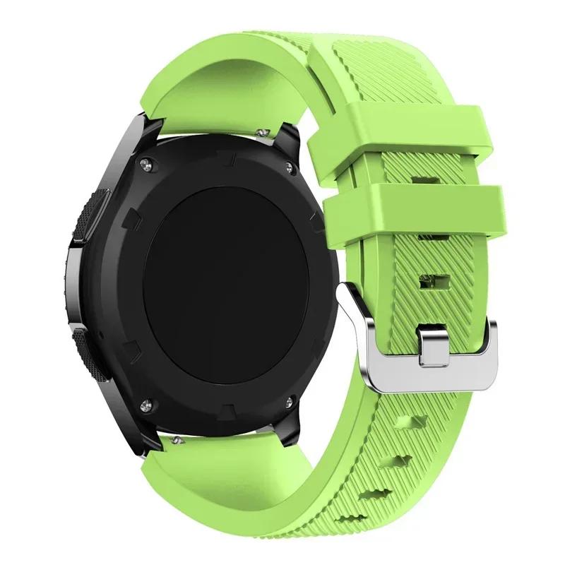 20mm 22mm Band for Samsung Galaxy Watch 5/6/4/3/46mm/active 2/Gear S3 Frontier/Sport Silicone Bracelet Huawei GT 4/3/2/2E Strap