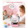 SucceBuy Cotton Candy Machine Commercial 1000W Electric Candy Floss Maker Easy Use with 15 Inch Stainless Steel Bowl for Kids