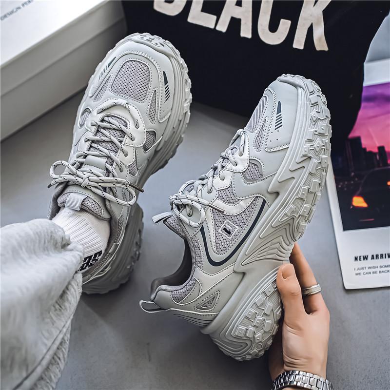 2024 new autumn men's sports shoes super hot ins platform dad shoes street trendy shooting sports and leisure men's shoes