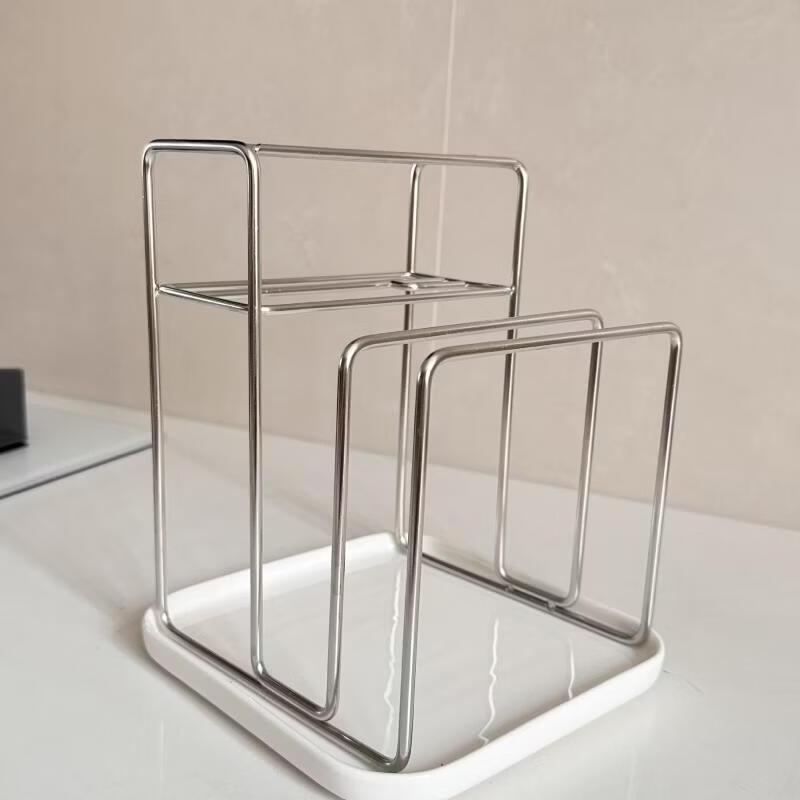 304 Stainless Steel Multifunctional Kitchen Knife & Cutting Board Rack