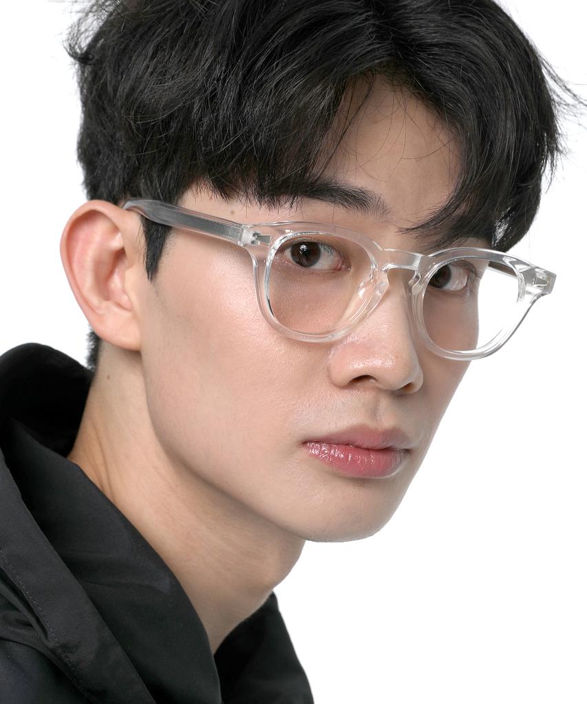 Eseubika Sbka Ted2-C03 Blue Light Blocking Horn-Rimmed Glasses