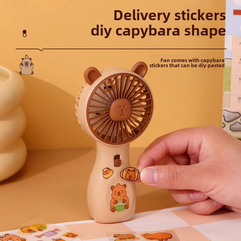 2025 New Cool SummerUSB Charging Mini Small Fan Cartoon Mini Handheld Fan Student Gifts Office Supplies Gifts