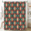 Vintage Retro Style Shower Curtain Classic Colorful Circles Pattern for Bathroom Decor 72'' x 84'' Blue, Red, Beige Green