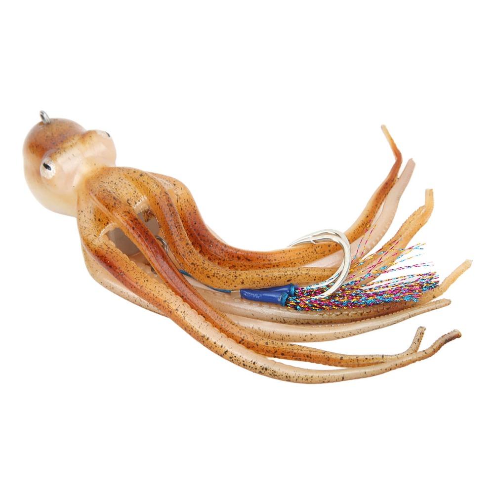 Esca Polpo in TPE Calamaro Morbido Jig Portatile per Polpo Pesca in Acqua Salata