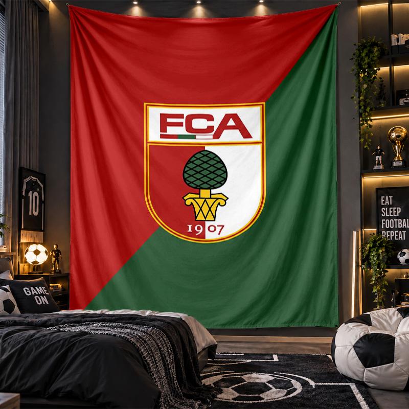 Wall Hanging Tapestry FC Augsburg FC Print Cloth for Living Room Bedroom Home Decor