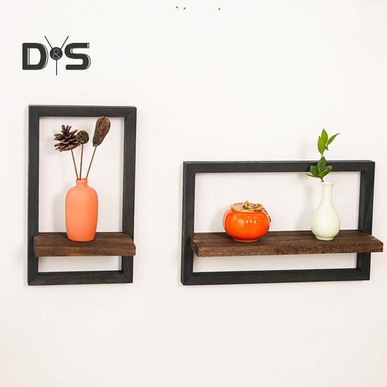 2/4Pcs Wooden Floating Shelf Storage Racks Smooth Edge Burr Free Simple Installation Wall Storage Shelves Display Shelf Set