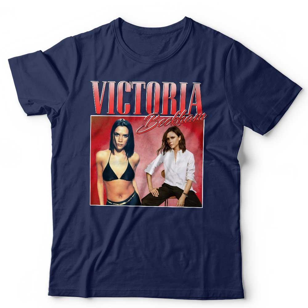 Victoria Beckham Graphic T Shirt Vintage Style Spice Girls Fashion Tee Unisex