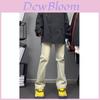 American Retro Wide Leg Denim Pants For Casual Streetwear With Pocket Design For Women