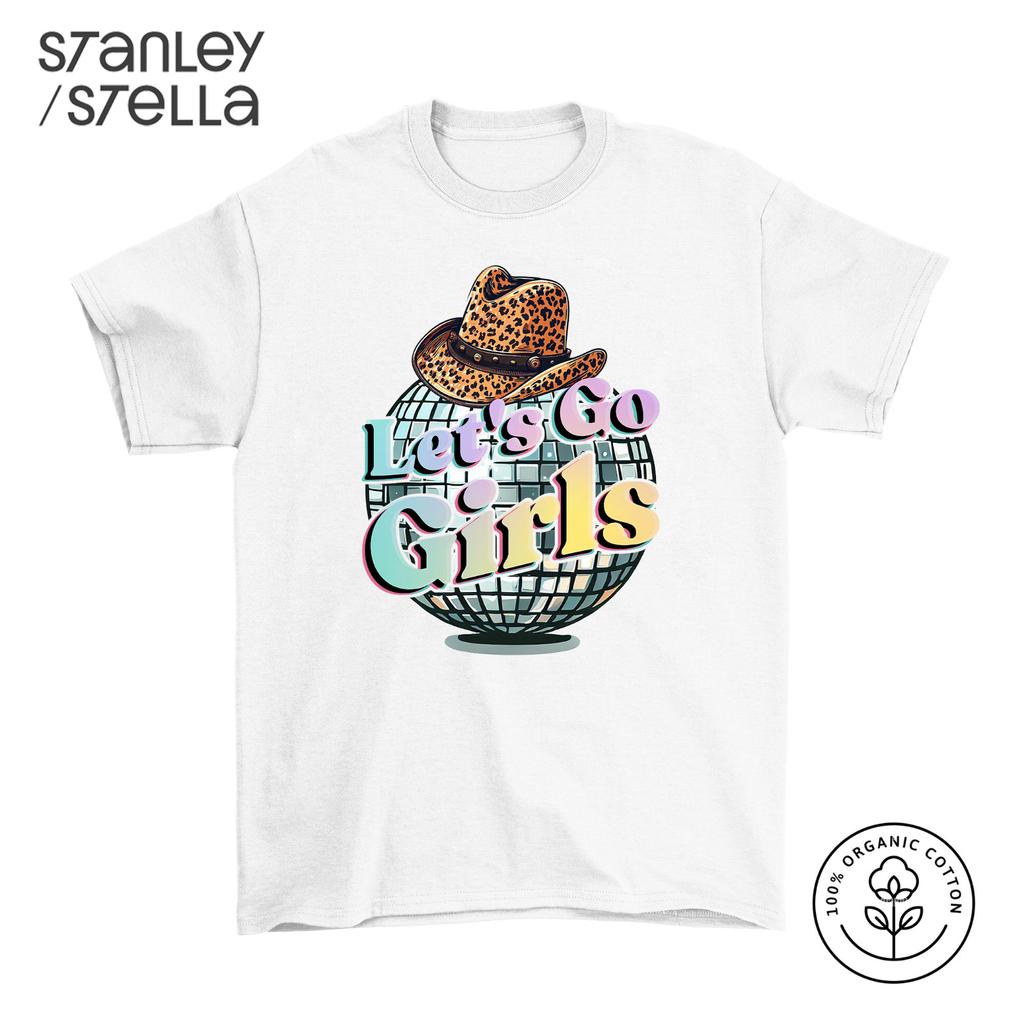 LETS GO GIRLS Womens T-Shirt Mens Womens Tees Top Fancy Dress 90s Disco Party Weekend Casual Outfit