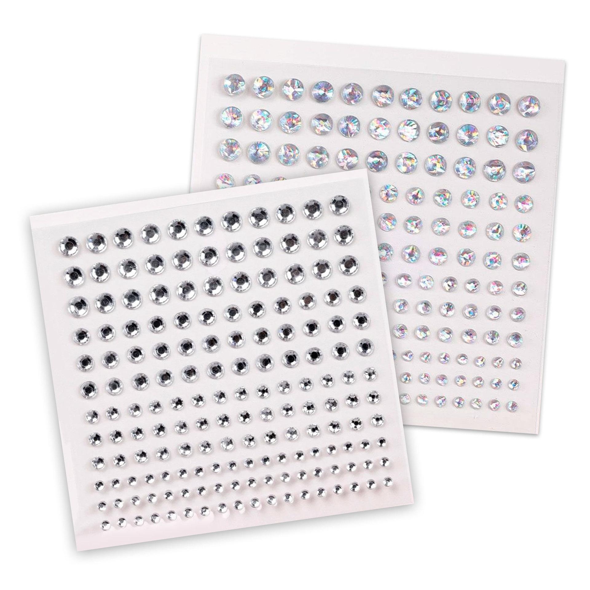 

Facial Makeup Sticker 2 Sheet sticker lady Face Sticker 165Pcs/Sheet Rhinestone diamond sticker Accessories 2 Sheets белый