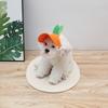 Adjustable Dog Sun Hat Orange Pet Baseball Cap Portable Cat Sunscreen Hat Summer