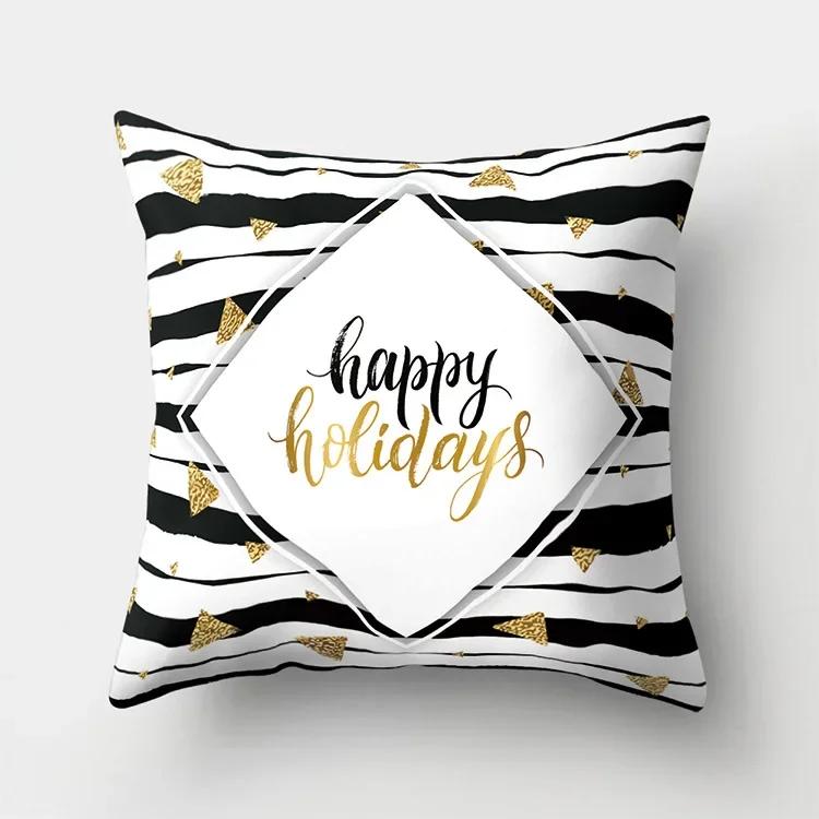 Black White Striped Cushion Cover Decorative Pillows Fashion Seat Cushions Home Decor Geometric Throw Pillow Sofa Pillowcase