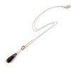 Altesse [L0671] - Black 'Scarlett' Silver Necklace