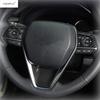 Steering Wheel Frame Decoration Cover Trim Fit For Toyota Venza / Harrier  - 2024 ABS Red / Matte / Carbon Fiber Accessories