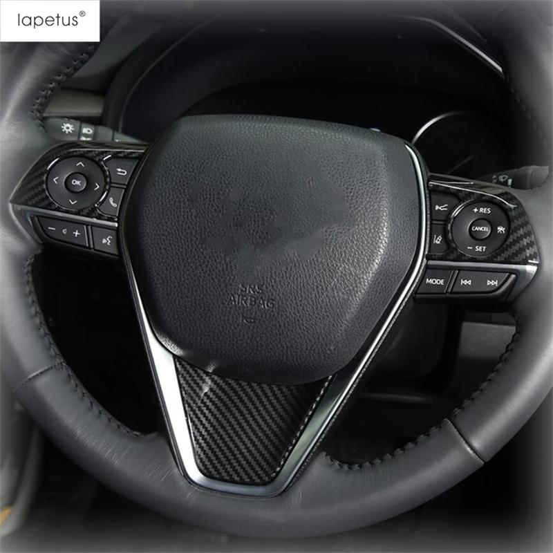 Steering Wheel Frame Decoration Cover Trim Fit For Toyota Venza / Harrier - 2024 ABS Red / Matte / Carbon Fiber Accessories