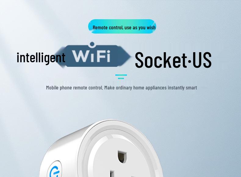 Graffiti Siri-Enabled Smart WiFi Plug with Timer and Remote Control (US Standard, HomeKit Compatible).