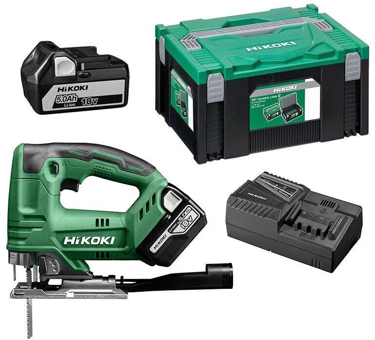 Аккумуляторный электролобзик Hikoki CJ18DA CJ18DAWPZ (с зарядное устройство 2 Akkus 5 Ah + + Systemkoffer)