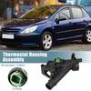 X Autohaux Auto Engine Coolant Thermostat Housing Assembly Parts 1338AV for Peugeot 307 2005-2008 Car Replacement Accessories