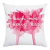 Creative Mother'S Day Letter Patterns Digital Printing Short Plush Pillow Covers For Car Sofa Office Cushion Cover Home Goods