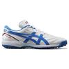 Asics C3 FF Round Toe Lace-Up TF (Rubber Studs) Firm Ground Artificial Grass Kangaroo Leather Soccer Shoes Men soccer shoes Blue 1113A032-101