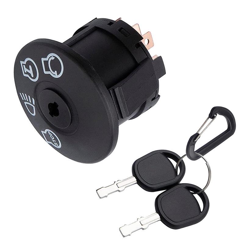 Compatible Ignition Key Start Switch for HUSQVARNA Lawn Mower Tractors (Part Numbers: 532163968, 532175566)