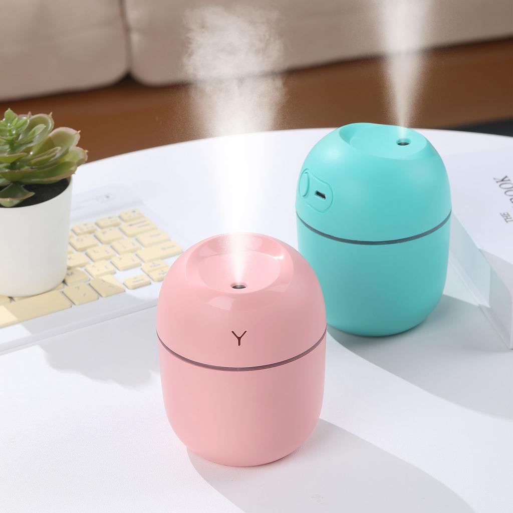 USB Mini Humidifier Diffuser Multicolor Lighting Effects Continuous Intermittent 2 Spray Modes Intelligent Auto shut