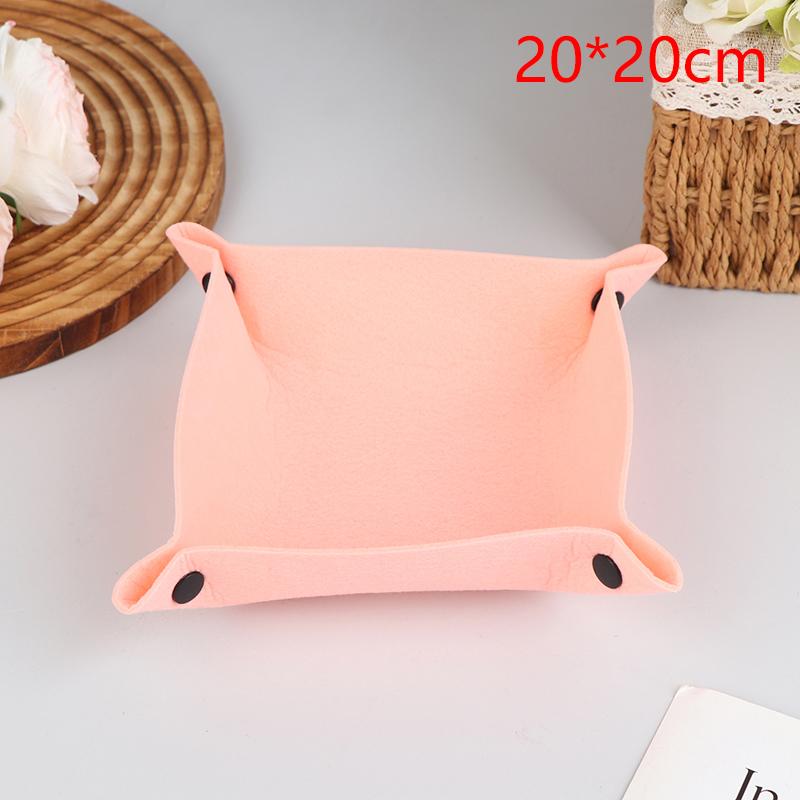 Felt Storage Tray For Kids And Adults - Desktop Organizer, Office Items Storage, Mouse Pad Storage Partition Tray