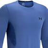 Under Armour Rush Series Logo Solid Crew Neck Fitted Sports Tee Men Tops Blue 1361135-432