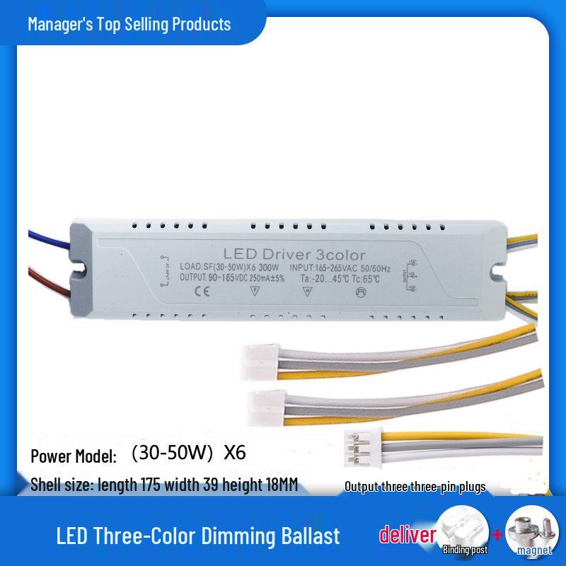 LED Deckenleuchte mit Dreifarben-Dimmung und Universal-Treiber