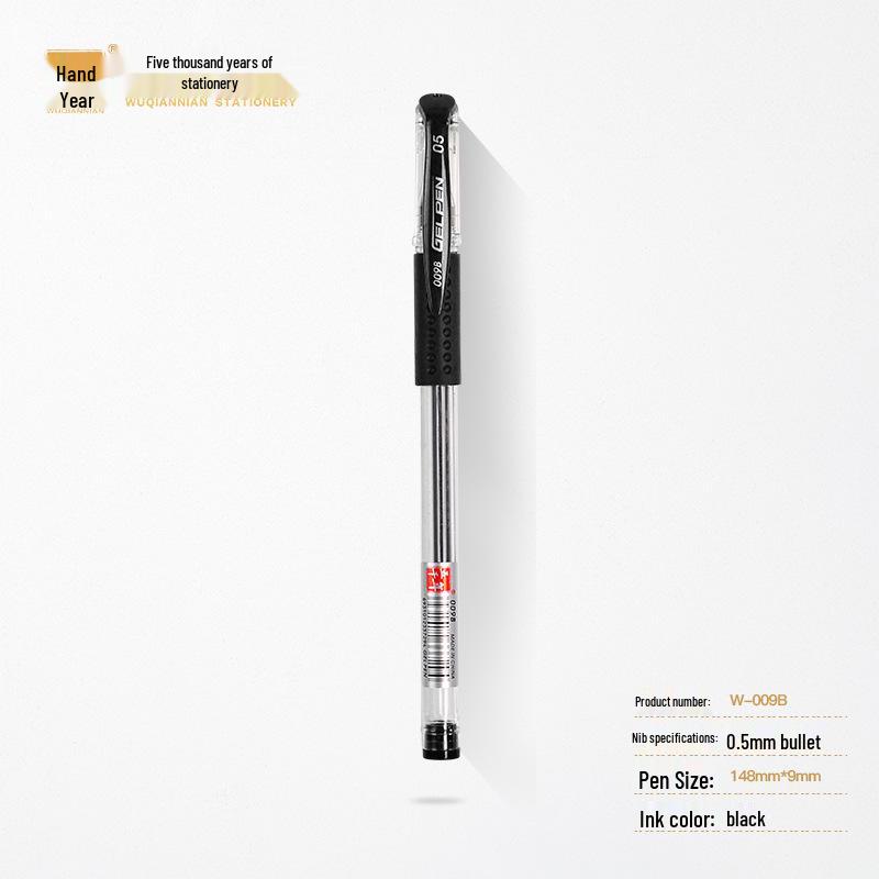

Five Thousand Year Neutral 0.5mm Bullet Tip Ballpoint Pen, Black, Red, Blue-Green Signature Pen 0.5mm