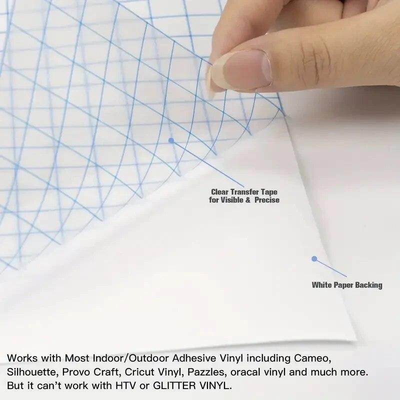 Four-colour Self-adhesive Transparent Pvc, Transfer Tape, Positioning Transfer Film, Vinyl, Craft Decals, Signs, Window Stickers