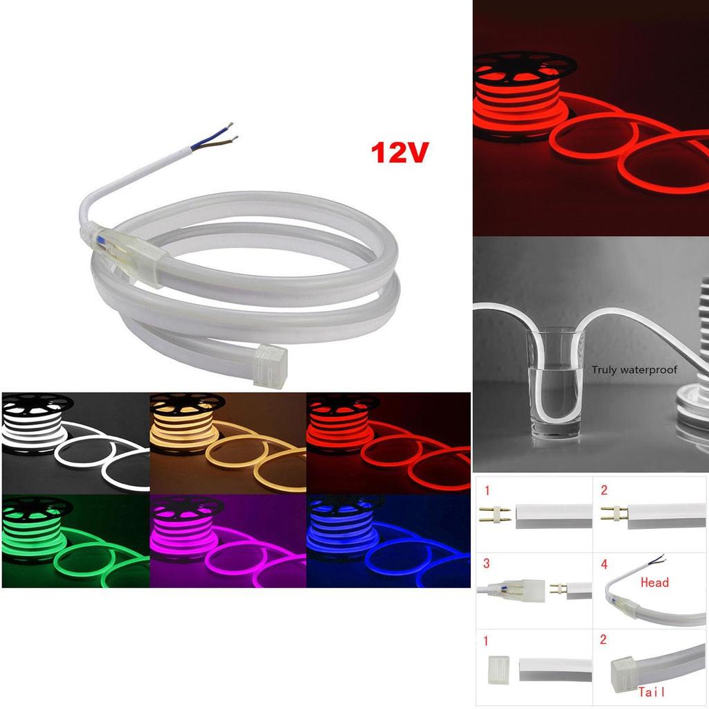 Vibrant Rgb Led Neon Light Strip Ip65 Waterproof With 120 Leds Per Meter For Stunning Decor