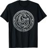 Nordic Dragon Mythical Viking Runes Tribal Celtic Dragon Gift Unisex T-Shirt