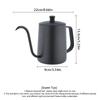Pour Over Kettle Gooseneck Spout Coffee Tea Pot 20OZ with Lid, Hanging Ear Hand Blunt Long Narrow for Coffee Maker Carafe